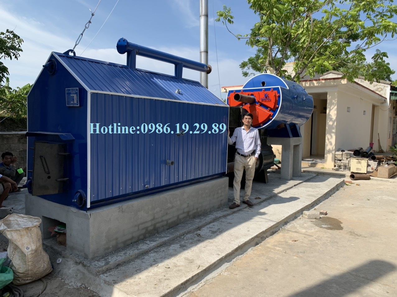 Nồi hơi đốt đa nhiên liệu công suất 1 tấn hơi/h